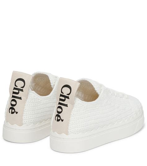 chloe lauren crochet sneakers|chloe lace sneakers.